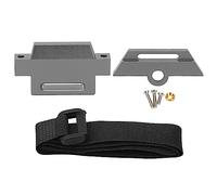 Support de plaque de batterie en alliage d'aluminium avec sangle, pour voiture Traxxas RC 1/10 Slash 2WD 5822 5822A (Grise)