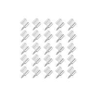 Support de plaque de couche de vis autotaraudeuse, 100/10 pièces, supports de Septum de garde-robe avec manchon antidérapant, accessoires de quincaillerie(25Set (50PCS))