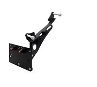 Support de Plaque d'immatriculation arrière Moto Cadre de Plaque d'immatriculation pour Moto à Montage latéral, Support 4 "X 7",pour Harley pour Sportster XL 1200(Noir)