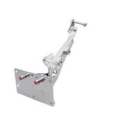 Support de Plaque d'immatriculation arrière Moto Cadre de Plaque d'immatriculation pour Moto à Montage latéral, Support 4 "X 7",pour Harley pour Sportster XL 1200(Blanc)