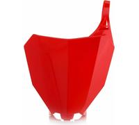 Support de plaque d'immatriculation avant rouge ACERBIS pour HONDA