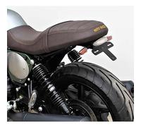 Support de plaque d'immatriculation avec porte-phare compatible avec Moto Guzzi V7 850 à partir de 2021 avec phare clair