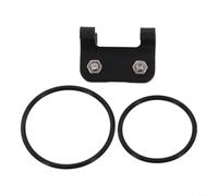 Support de plaque d'immatriculation avec sangle de serrage pour vélo de course de triathlon compatible avec support de tige de selle rond ou plat (B)