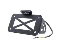 Support De Plaque D'immatriculation De Moto À Montage Latéral En Métal, Support De Lumière Pour Harley Sportster Bobber Chopper Personnalisé