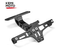 Support de plaque d'immatriculation de moto, éliminateur de garde-boue universel, support de plaque d'immatriculation de numéro de moto bien rangé License Black