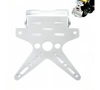 Support de Plaque d'immatriculation de Moto pour Ducati Multistrada V4 Fixation de Plaque Arrière Réglable Support Robuste Épaisseur,Silver