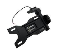Support de Plaque d'immatriculation de Moto pour Indian pour Scout pour Rogue Twenty Sixty Sport Chief Bobber Dark Horse Support Plaque D'immatriculation Arrière Noir avec Éclairage LED