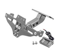 Support De Plaque D'immatriculation De Moto Réglable Avec Lumière, Pour Yamaha RD 400 RD400 CDE 1976 - 1979 1978(Titane)