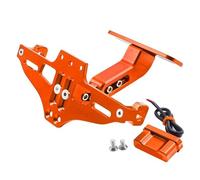 Support De Plaque D'immatriculation De Moto Réglable Avec Lumière, Pour YAMAHA XS750 1977 - 1979 XS 750 1977 1978 1979(Orange)
