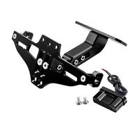 Support De Plaque D'immatriculation De MOTO Réglable Avec Lumière, Support Pour MOTO GUZZI V7RaceR 2011-2015 2014 2013 2012 Moto(Noir)