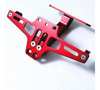 Support de plaque d'immatriculation de moto réglable en aluminium CNC pour modèles MSX sans couleur rouge clair, support de montage arrière élégant, support solide pour plaques standard, performance