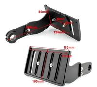 Support de Plaque d'immatriculation de Moto, Support latéral Compatible avec Les pièces de Moto Automobile Softail Fat Boy Breakout Street Bob 2018 2019 2020 2021 2022 2023(American Version)