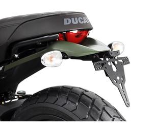 Support de plaque d'immatriculation Ducati Scrambler 800 année de construction 2015-17 - Support de plaque d'immatriculation IBEX Pro