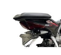 Support de Plaque d'immatriculation GREF Compatible avec Aprilia RS 660 2021-2024 (avec Bouton relevable)