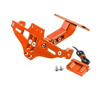Support de Plaque d'immatriculation pour Honda XADV350 XADV750 X-ADV 350 750 Support De Plaque D'immatriculation avec Feu Arrière Intégré(Orange)