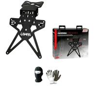 Support de plaque d'immatriculation pour moto Aero-X Evo 4 avec hauteur et inclinaison réglables compatible avec TM Moto Junior 85 raccord sous-codon en alliage d'aluminium réglage flèches et