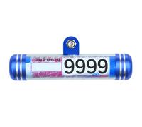 Support de plaque d'immatriculation pour moto - Tube pour disque fiscal sécurisé de 13 x 4,3 x 2,7 cm, châssis cylindrique étanche, récipient pour permis de moto, étuis pour documents routiers |