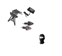 Support de plaque d'immatriculation pour moto universel Kit homologué + 2 flèches + lumière plaque d'immatriculation Lampa Honda CBR 1000 RR Fireblade 2007 - 2011