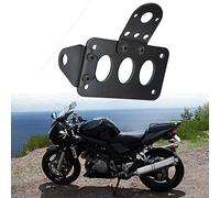 Support de Plaque D'immatriculation, Support de Cadre de Plaque D'immatriculation Universel pour Moto Rétro à Montage Latéral(Type B)