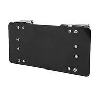 Support de Plaque D'immatriculation Support de Plaque D'immatriculation de Treuil en Acier Inoxydable Noir pour Voitures, Camions, Moto