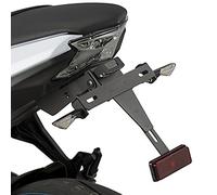 Support de Plaque + éclairage pour Kawasaki Z 650 17-18 Noir Puig 9353n