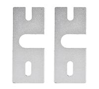 Support de plaque fixe Hot End en alliage d'aluminium, 2 pièces, rectangulaire, usiné CNC, pour imprimante 3D Reprap V6, accessoire Makergear JHead PRU DY Kossel