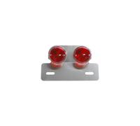 Support de plaque immatriculation avec feu 50 a boite-moto alu avec feu rond rou