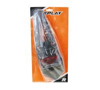 Support de plaque immatriculation avec feu 50 a boite-moto sp avec feu rouge a l
