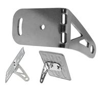 Support de plaque latéral compatible avec Simson Schwalbe KR51/1 Tuning | Pièce d'immatriculation en acier inoxydable, à visser; fixation 80 × 40 millimètres, épaisseur 2,5 millimètres; pour KR 51/1F