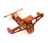 Support De Plaque Moto Moto Universel Réglable Garde-Boue Éliminateur Queue Bien Rangé Support Adapté À pour MT07 FZ07 MT 07 MT10 MT09 MT-03(Orange)