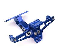 Support De Plaque Moto Moto Universel Réglable Garde-Boue Éliminateur Queue Bien Rangé Support Adapté À pour MT07 FZ07 MT 07 MT10 MT09 MT-03(Blue)