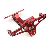 Support De Plaque Moto Moto Universel Réglable Garde-Boue Éliminateur Queue Bien Rangé Support Adapté À pour MT07 FZ07 MT 07 MT10 MT09 MT-03(Red)