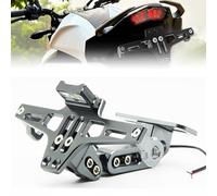 Support de Plaque Moto pour BMW R 1250 GS Adventure Triple Black 2020 2021 2022, Support Plaque D'immatriculation, Fender Eliminator Moto, Support Ajustable en Alliage d’Aluminium pour Moto