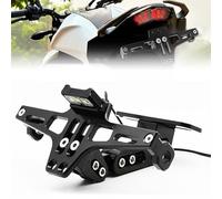 Support de Plaque Moto pour BMW R1200 GS R1200 ADV, Support Plaque D'immatriculation, Fender Eliminator Moto, Support Ajustable en Alliage d’Aluminium pour Moto,A Black