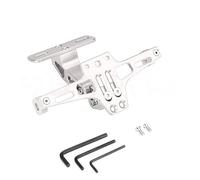 Support de Plaque Moto, pour Honda Monkey 125 Monkey125 lumière LED de Moto réglable télescopique en Alliage d'aluminium Support de Plaque d'immatriculation,C