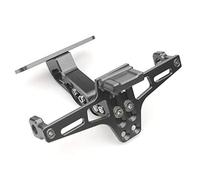 Support De Plaque Moto Support de Plaque d'immatriculation Universel réglable for Moto, Support arrière Bien rangé(Titanium)