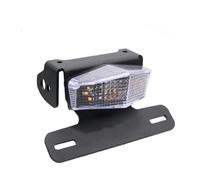 Support de Plaque Moto Support Plaque D'immatriculation Moto pour Lumière pour LED pour Suzuki pour DRZ400SM DRZ400 S/SM/E pour DRZ400S Éliminateur Garde-Boue Arrière(Clear-B)