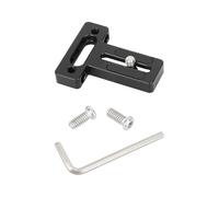 Support de plaque supérieure/inférieure pour appareil photo rapide - Adaptateur à vis de 6,35 mm - Compatibilité universelle - Cadre en métal - Plaque de moniteur d'appareil photo