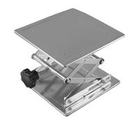 Support de plate-forme de levage manuel de laboratoire avec réglage de la hauteur et de travail de 200 x 200 mm pour une utilisation en laboratoire de physique et de chimie
