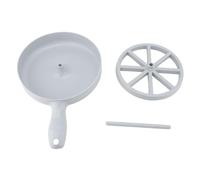 Support de plateau de cuisson de bacon à -ondes pour du bacon plus croustillant, machine à bacon à -ondes collecteur de graisse, chaleur-PP, ensemble de 3 pièces