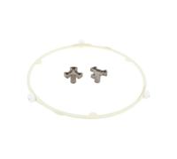 Support de plateau tournant for four à micro-ondes, Compatible avec GE, | Facile à nettoyer et à entretenir, compatible avec Whirlpool, ABS de 21,5 cm.