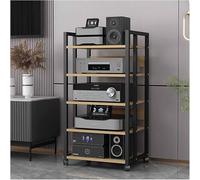 Support de platine HiFi - Armoire Ma 4/5/6 AV, support Lar Capaci Sto pour home cinéma et système O, unité de divertissement Slish pour les amateurs de vinyle