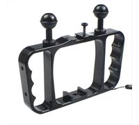 Support de plongée sous-marine avec double poignée, trépied pour lampe torche, perche à selfie et stabilisateur pour caméra d'action 13 pouces.