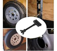 Support de pneu de remorque fermé - DILWE - E Track de 7 pouces - Noir