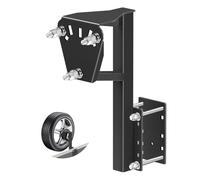 Support de pneu de secours pour accessoires de remorque utilitaire, support de pneu de secours design à 3 écrous pour supporter 81,6 kg, s'adapte à la plupart des roues à 4, 5 et 6 cosses, peut