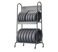 Support de pneu roulant sur pied pour rangement de moto, organisateur de garage mobile avec roues