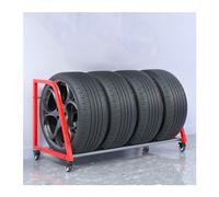 Support de Pneu, Support de Rangement de pneus de Voiture Roulant, Support de Rangement de pneus d'hiver Neige/Peut contenir 4 moyeux, Support de Pneu de Camion pour Garage Atelier sous-Sol