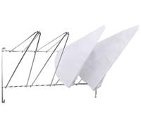 Support de poche à douille, acier inoxydable, pour 4 poches à douille, 50x26 cm