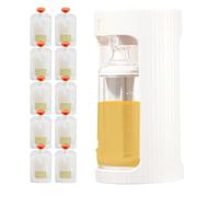 Support de poche pour compote de pommes - Kit de sachets alimentaires rechargeables, presse-purée portable, petit récipient de remplissage de fruits, ensemble de rangement créatif | Sac à déjeuner de