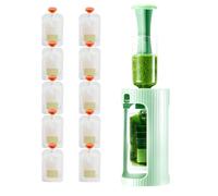 Support de pochette à compote de pommes - Silicone de qualité alimentaire, presse-agrumes rechargeable, kit de stockage de purée | Parfaitement idéal pour les petits aliments créatifs et les fruits.